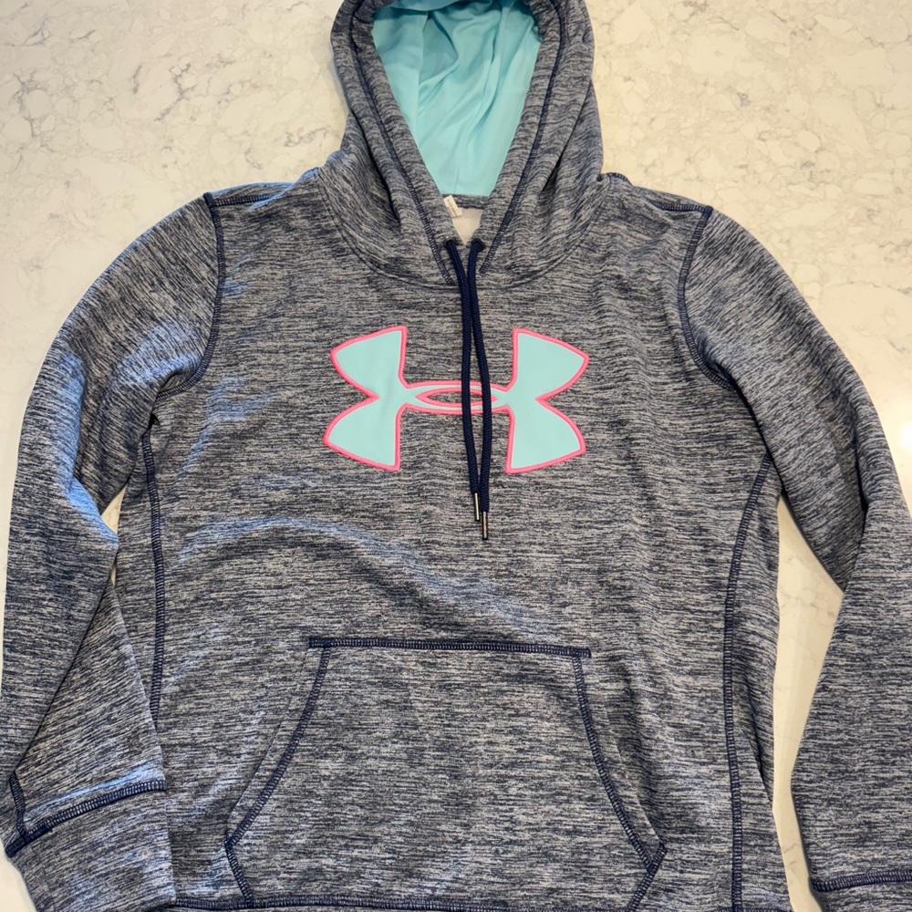 Under Armour Gray and Pink Hoodie